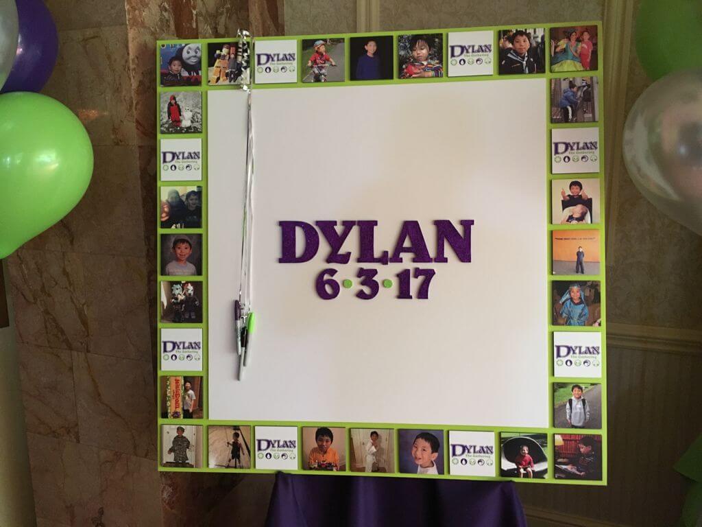 Photo Border Sign in Board with Custom Logo