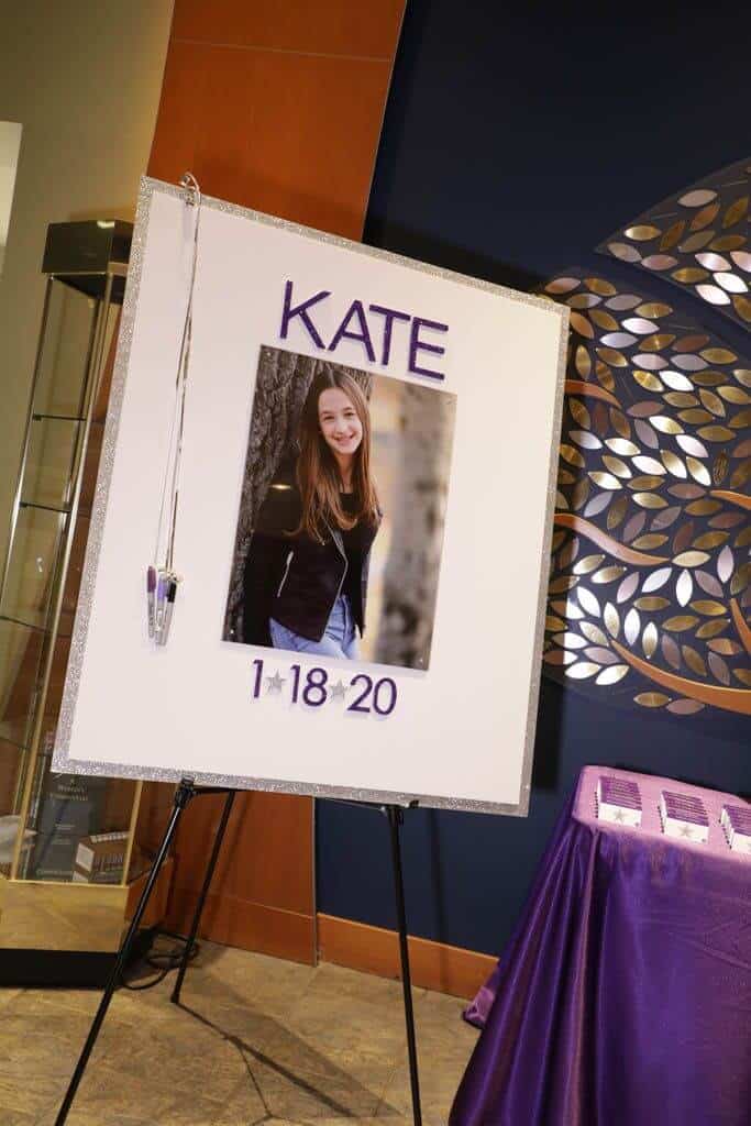 Blowup Photo Sign in Board with Glittered Name and Date