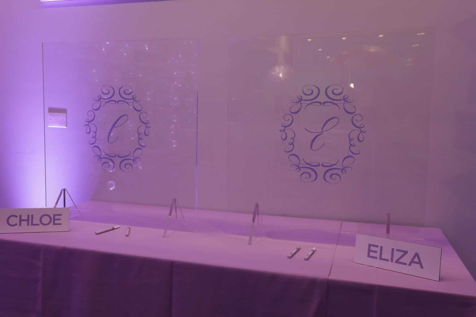 Clear Acrylic Sign in Board with Custom Logo