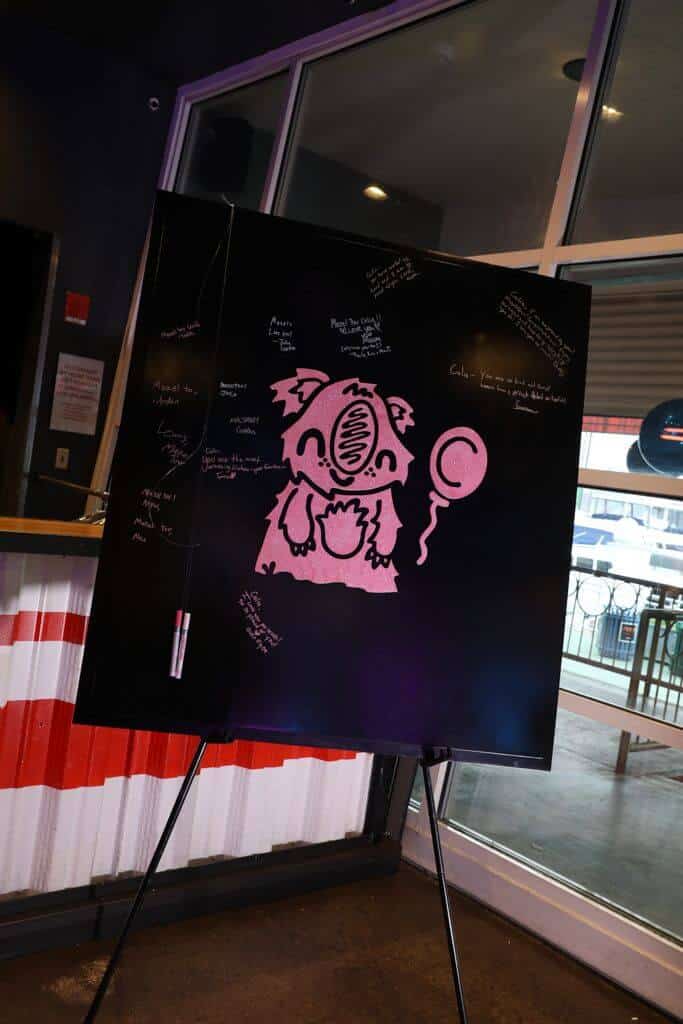 Custom Logo Sign in Board for B'nai Mitzvah