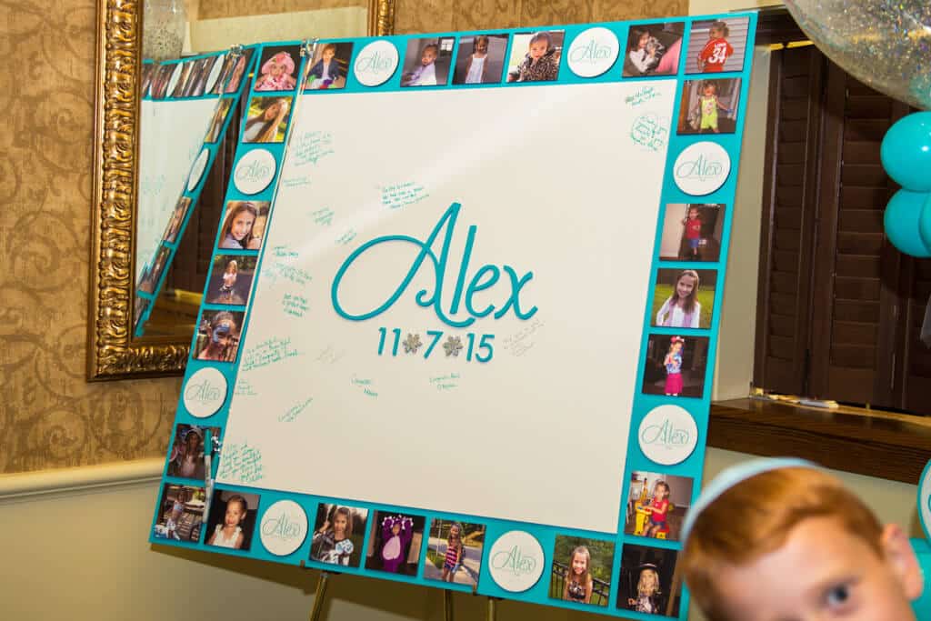 Photo Border Sign in Board with Custom Logo and Snowflakes