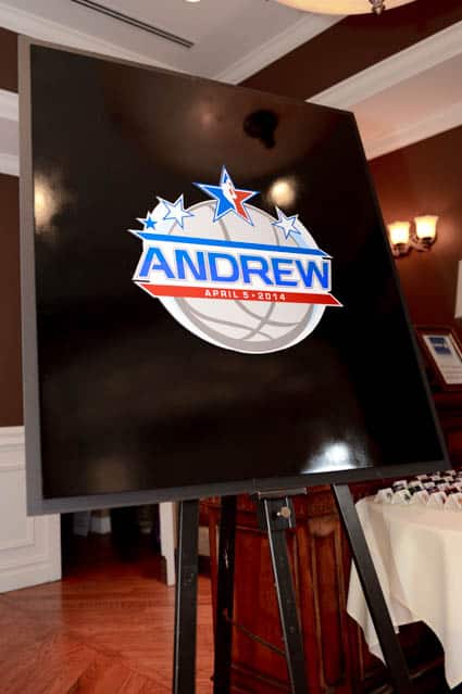 Basketball Themed Bar Mitzvah Sign in Board with Custom Logo