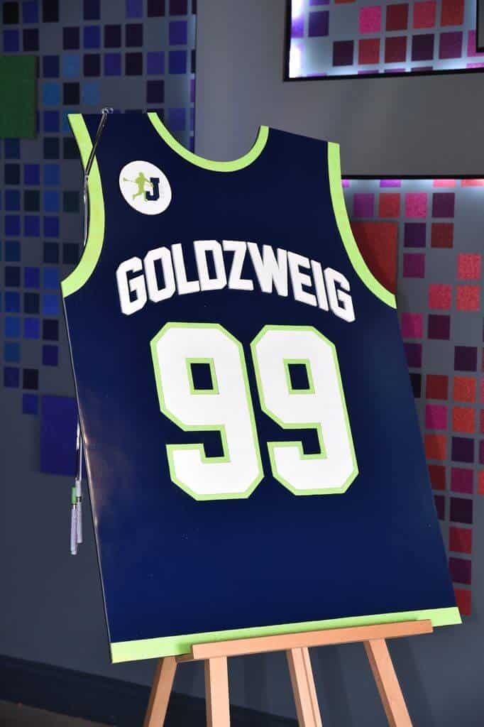 Lacrosse Jersey Sign in Board with Custom Logo and Player Number