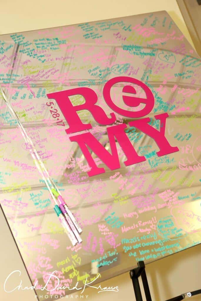 Custom Mirror Sign in Board with Logo Decal