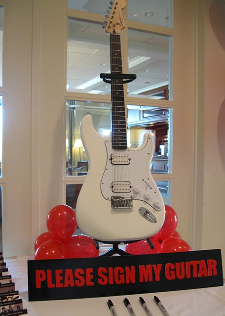 Guitar Sign in Board with Custom Sign