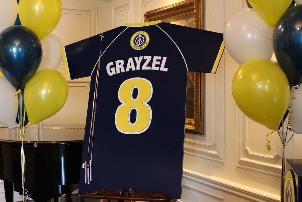 Soccer Jersey Sign in Board with Custom Logo