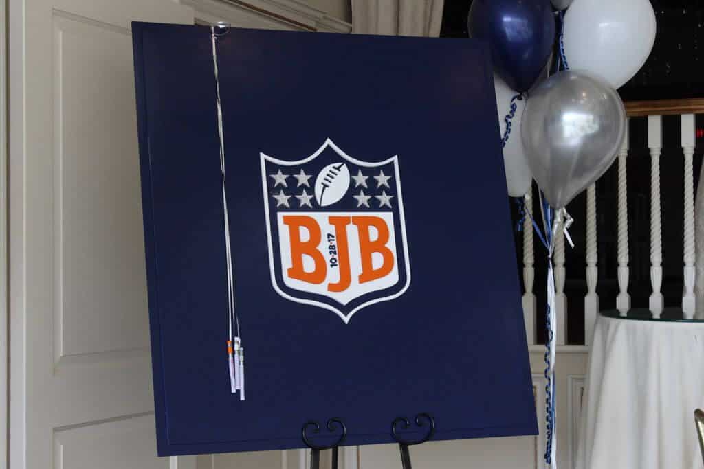 Custom NFL Logo Sign in Board