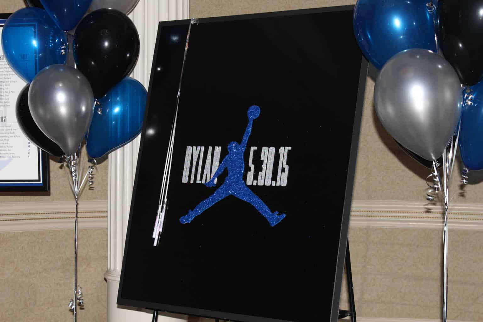 Bar Mitzvah Sign in Board with Custom Logo