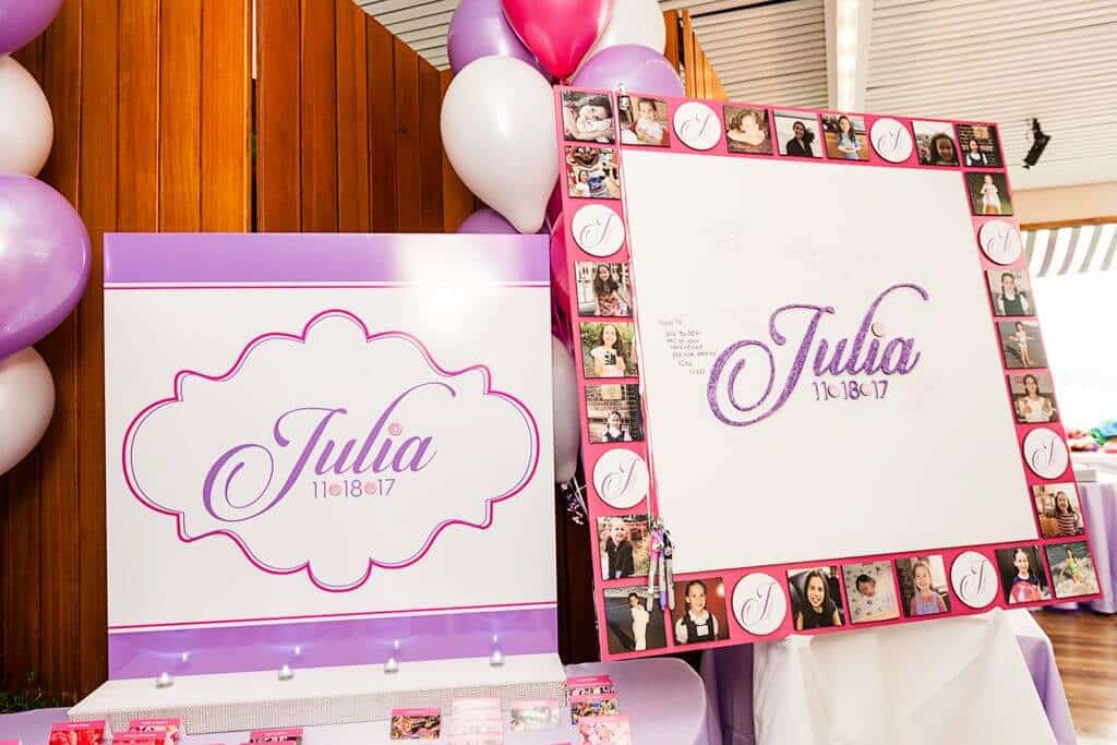 Photo Border Sign in Board with Custom Logo