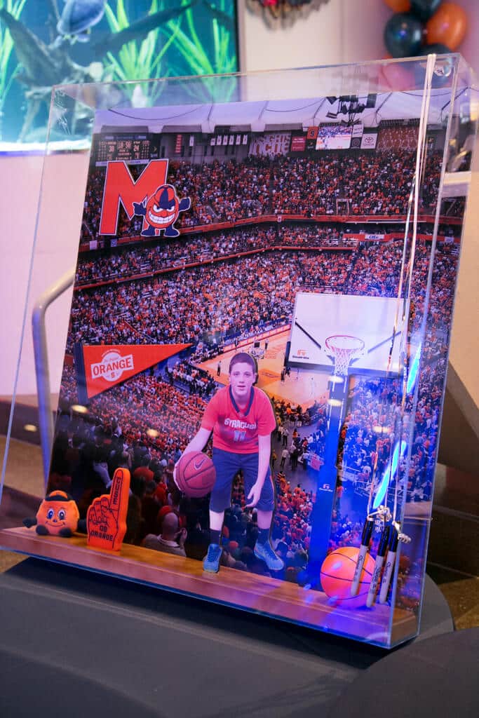 Syracuse Themed Shadow Box Sign in Board with Photos and Props