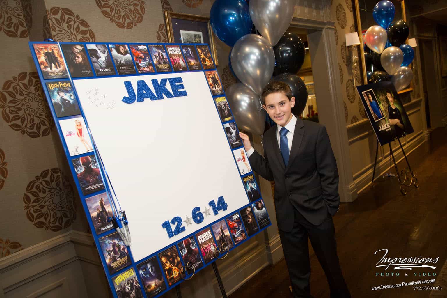 Movie Themed Sign in Board with Movie Poster Border