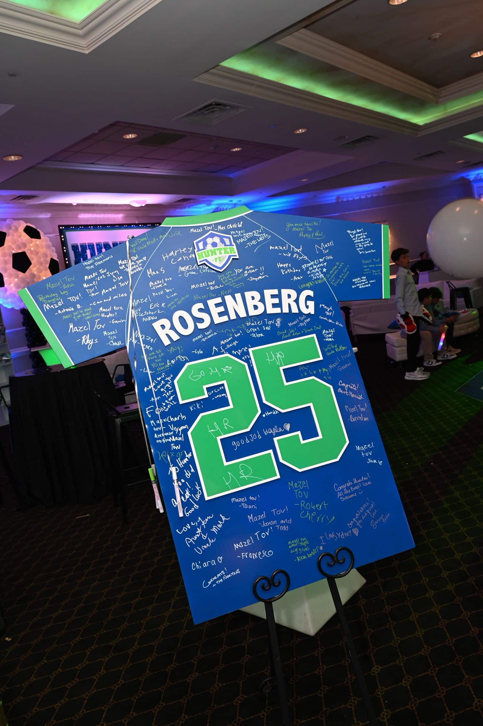 Soccer Jersey Sign in Board