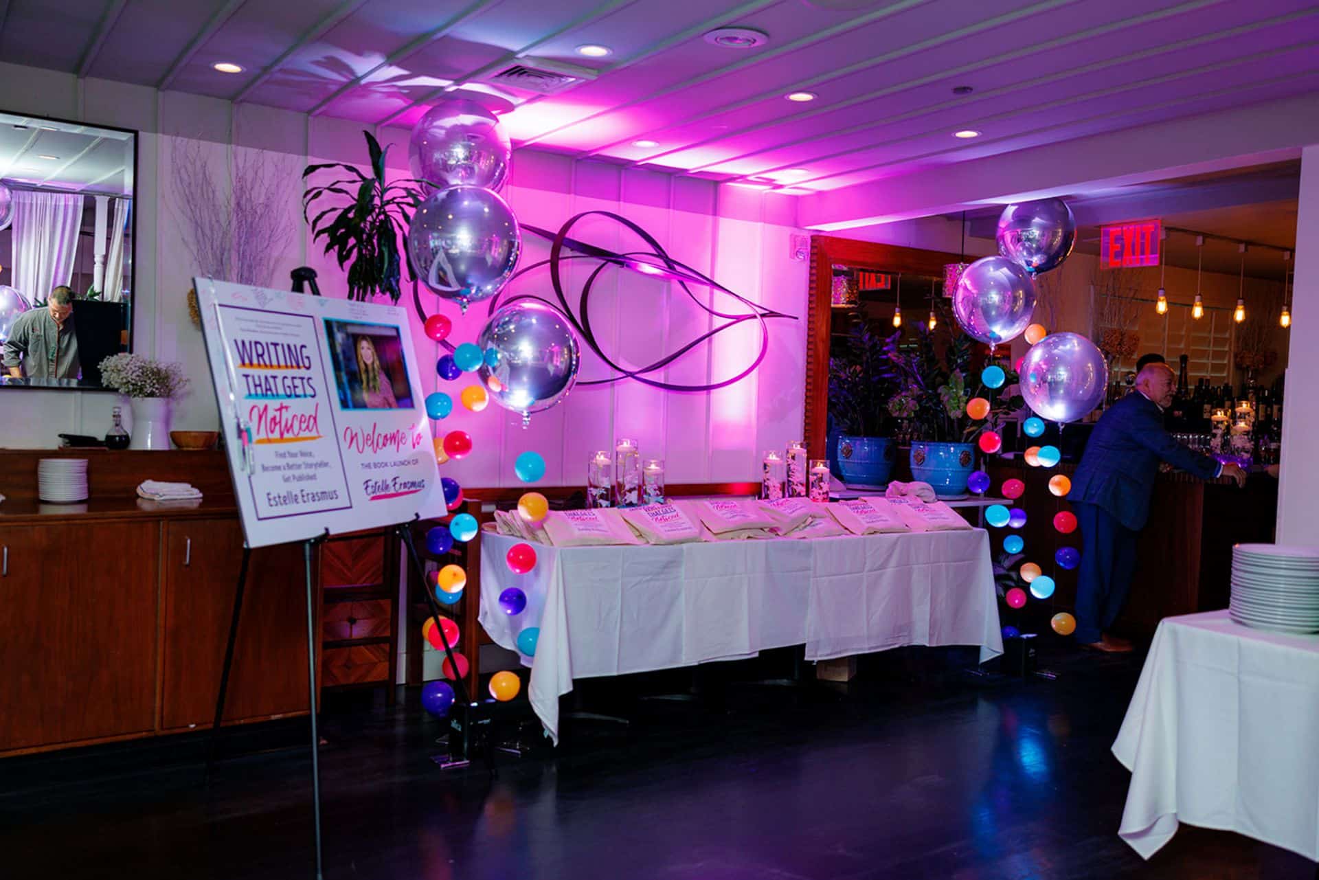 Custom Sign In Board For Book Launch Party