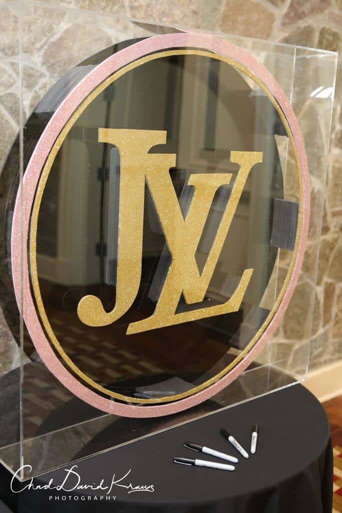 Fashion Themed Shadow Box with Custom Logo