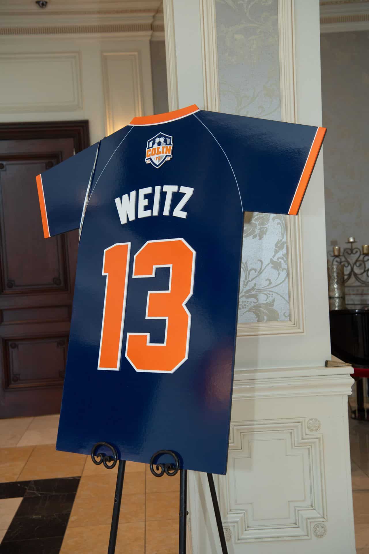 Custom Soccer Jersey Sign in Board