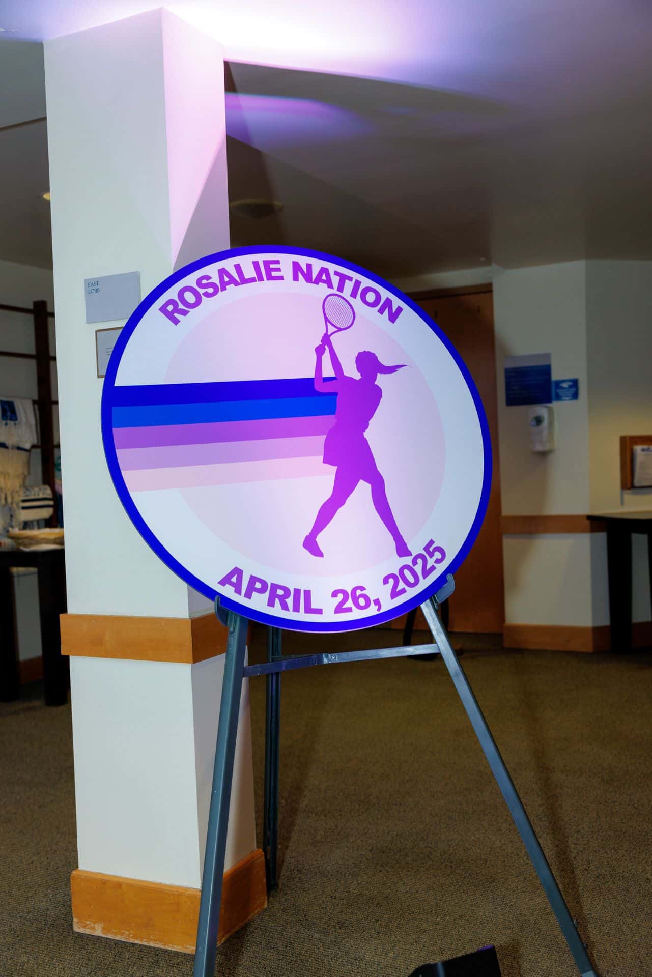 Printed Logo Sign in Board for Bat Mitzvah