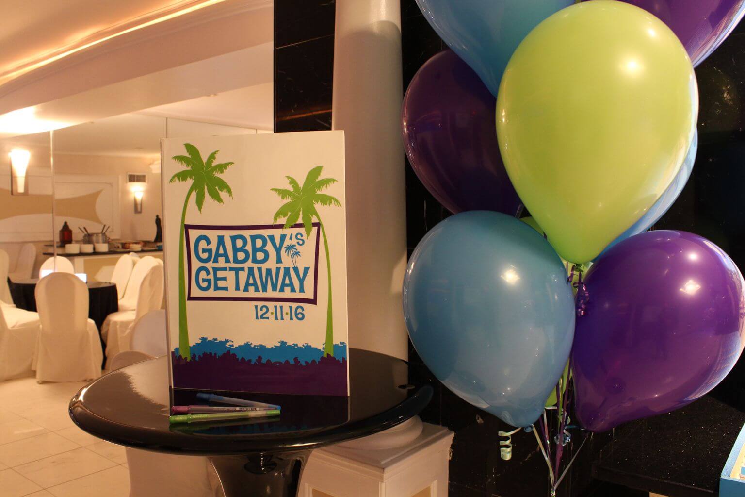 Beach Themed Sign in Book with Custom Logo