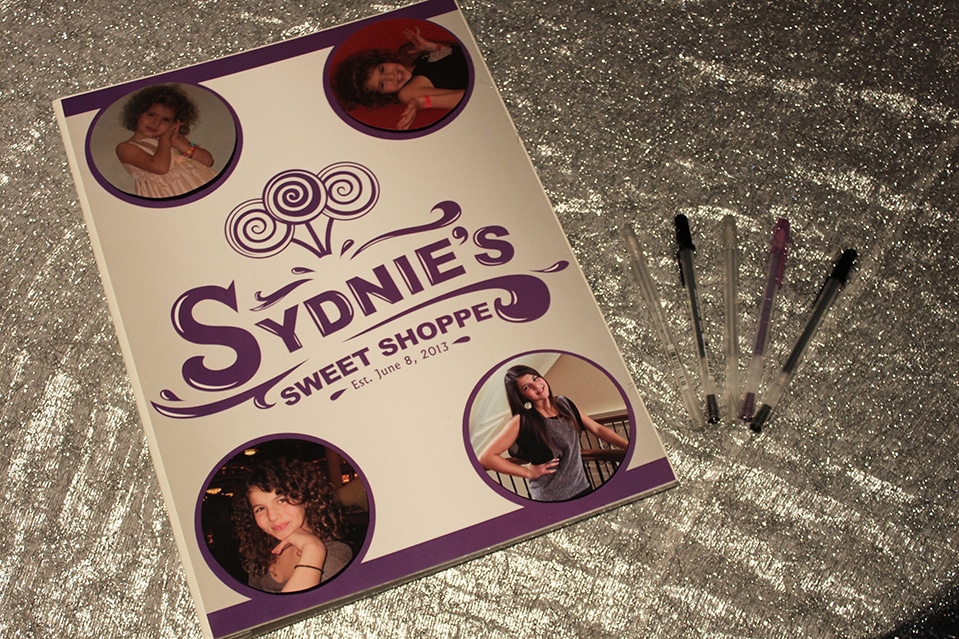 Custom Sign in Book Cover with Logo and Pop Up Photos