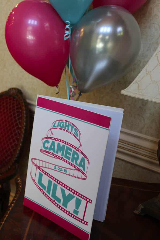 Movie Themed Sign in Book with Custom Logo Cover