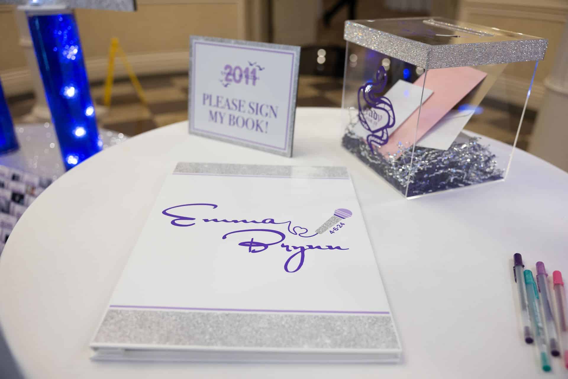 Custom Taylor Swift Themed Sign In Book