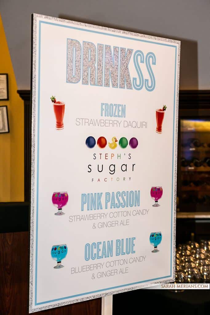 Custom Cocktails Sign for Bat Mitzvah Bar