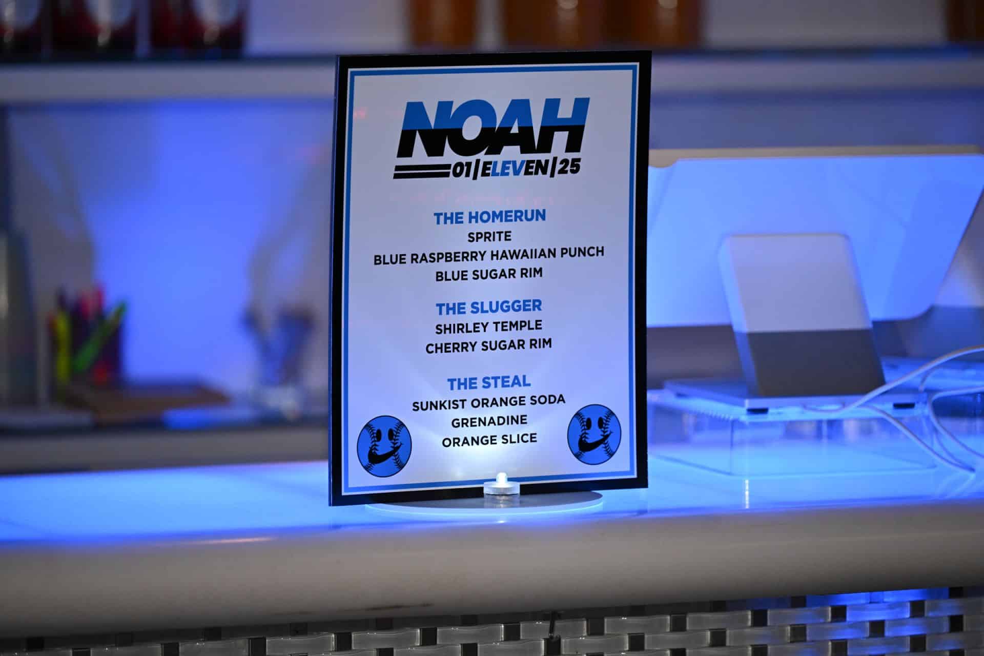 Custom Mocktail Sign for a Bar Mitzvah