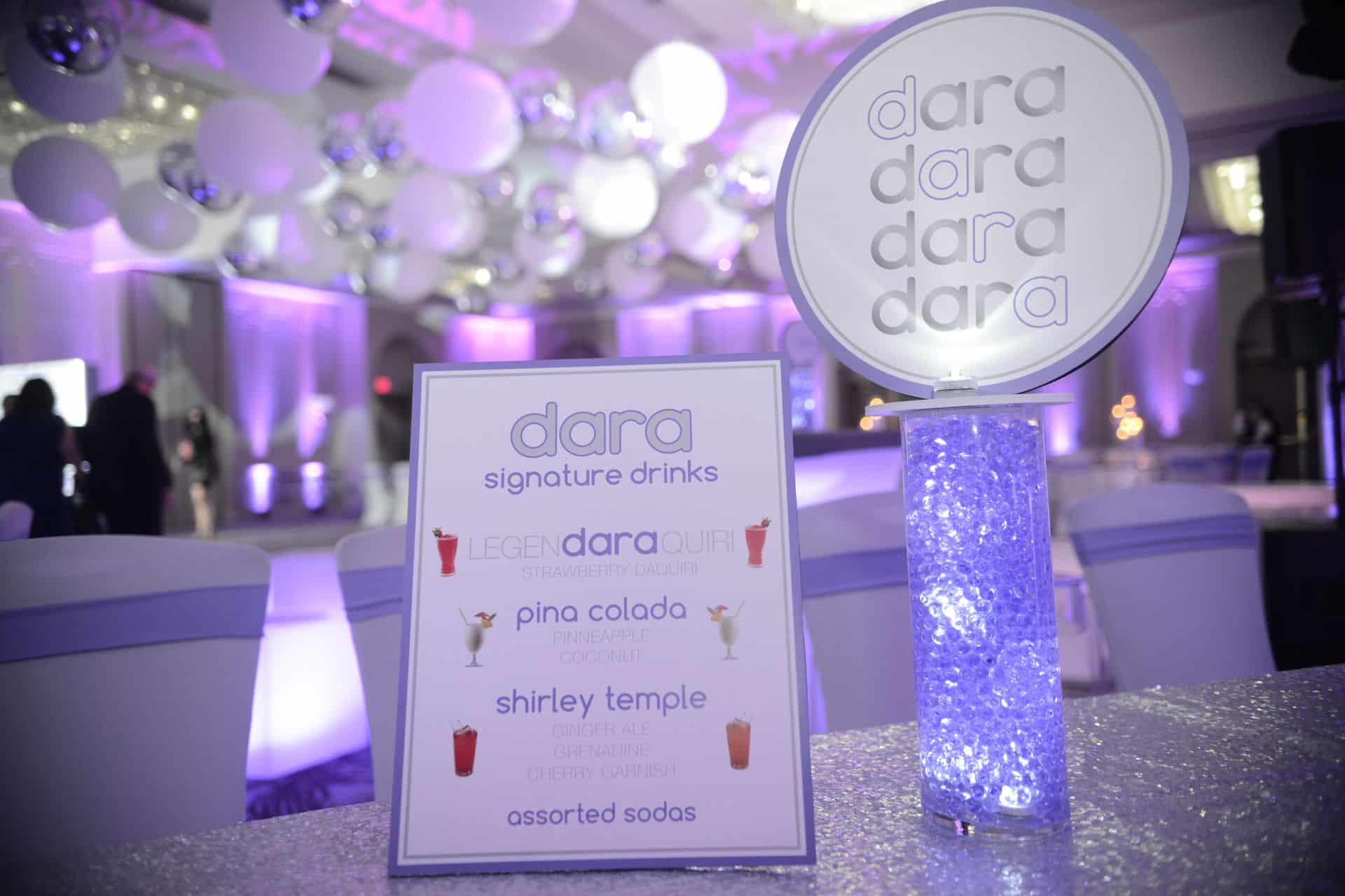 Signature Drink Sign with Custom Logo