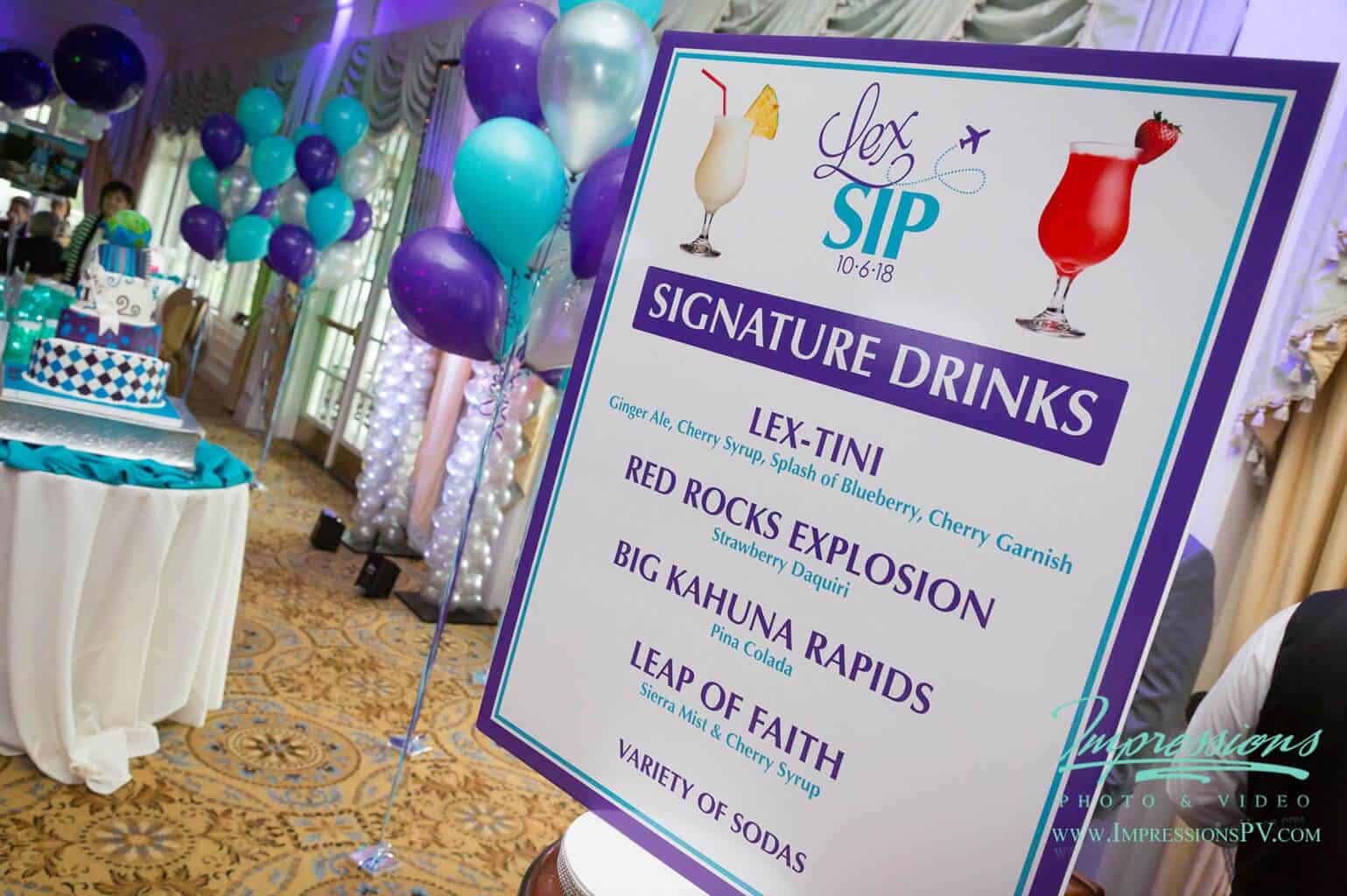 Custom Drink Menu for Kids Bar