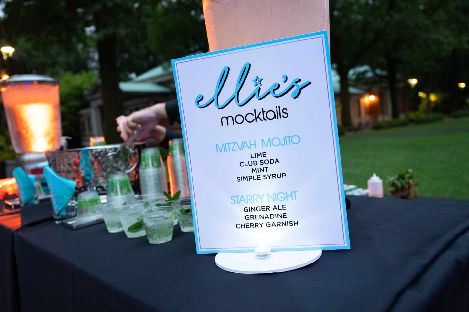 Custom Mocktail Bar Sign