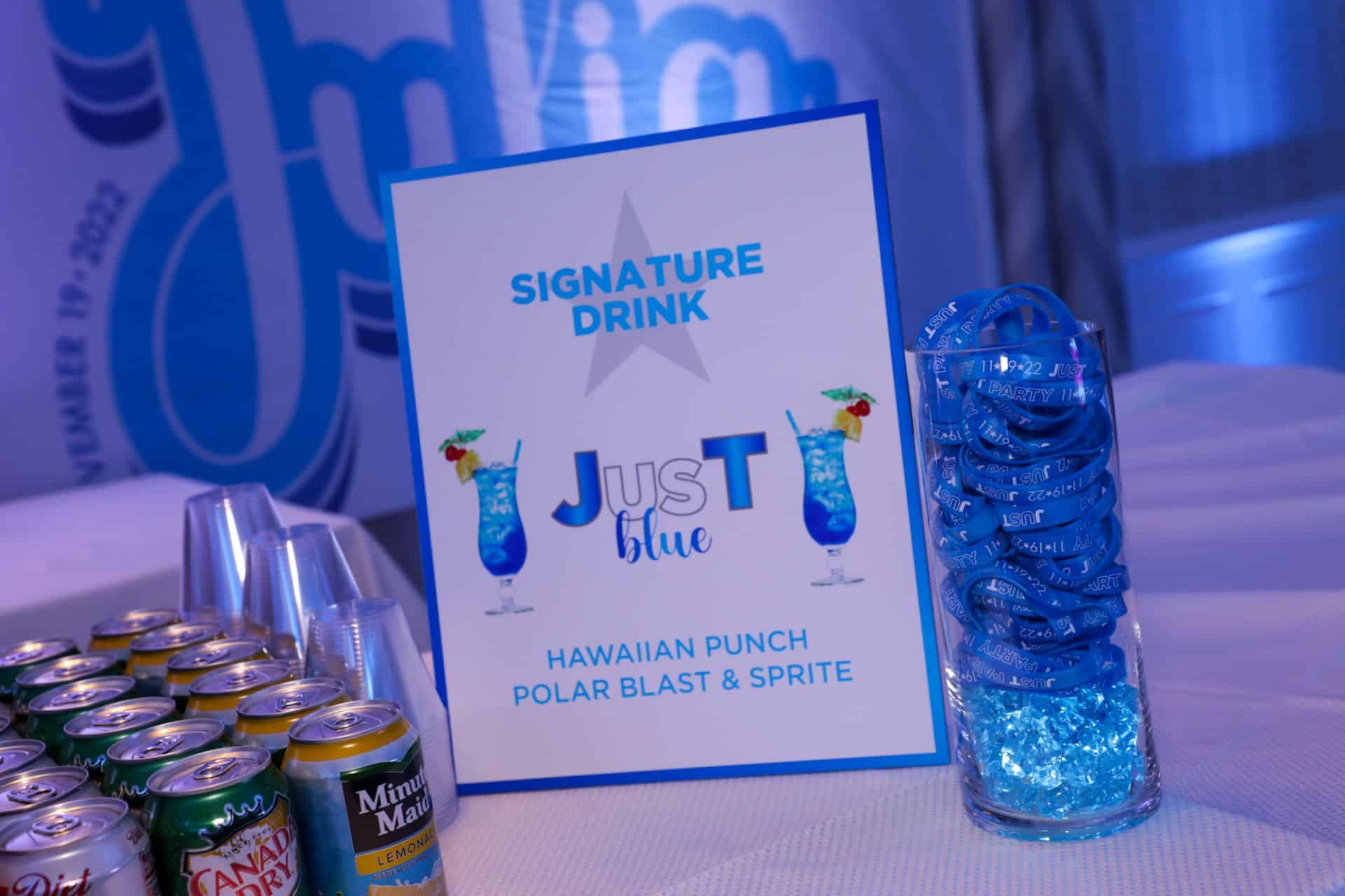 Custom Signature Drink Sign for Bat Mitzvah