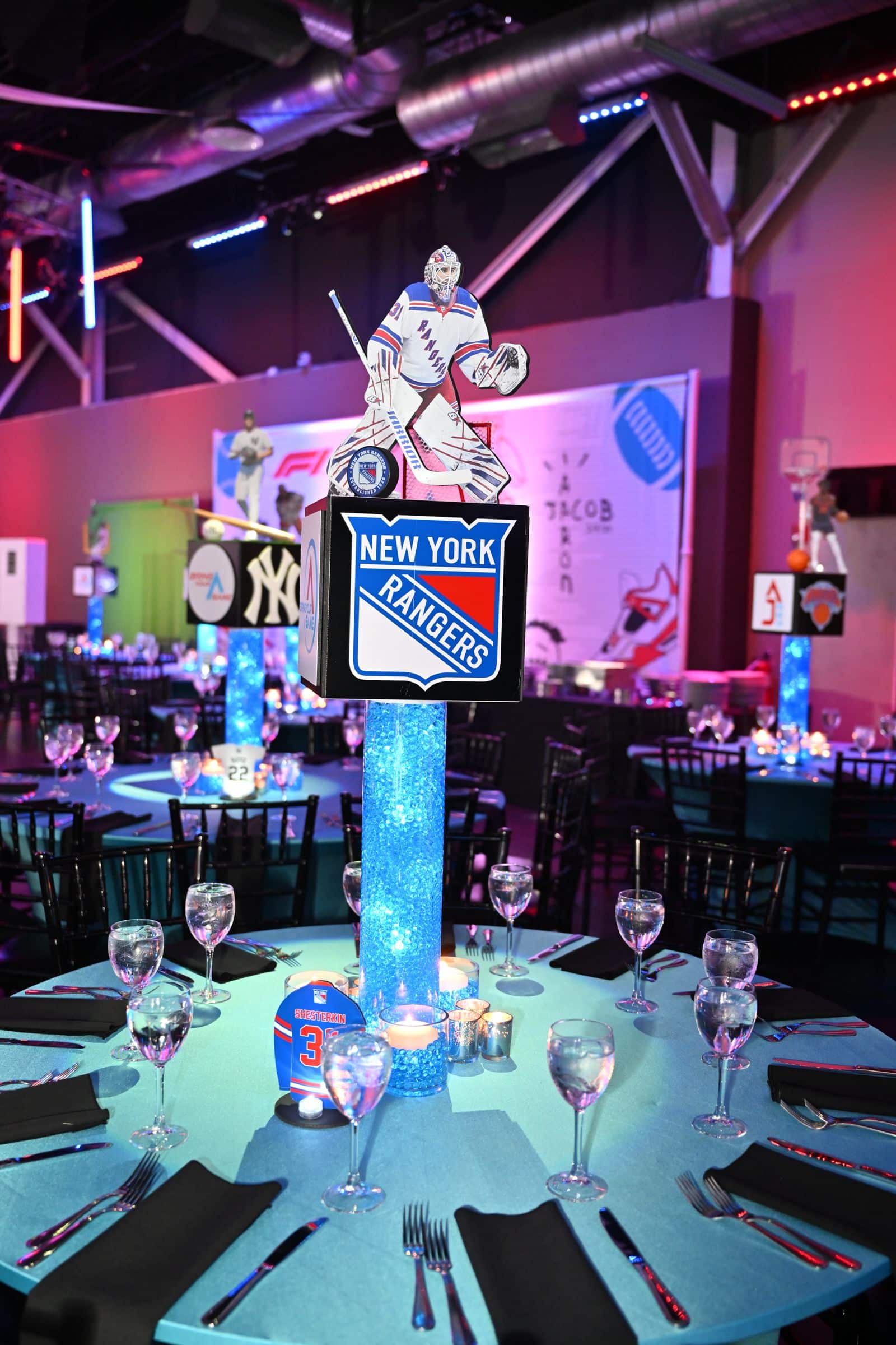 Sport Themed Rangers LED Centerpiece