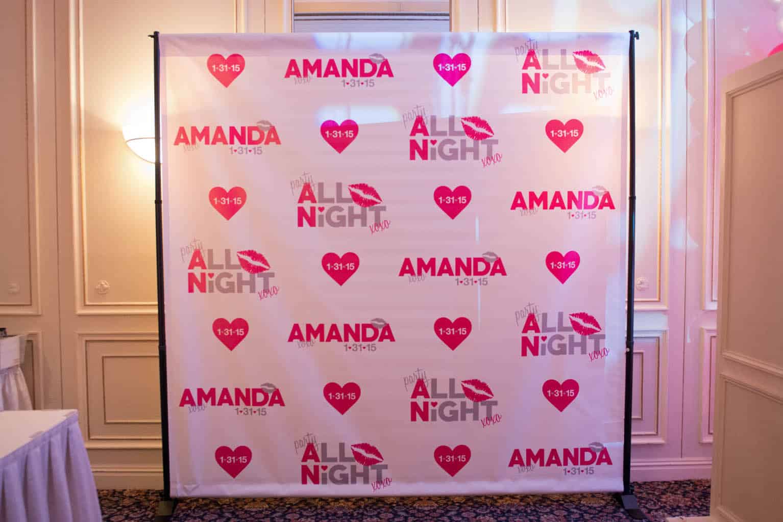 Step and Repeat Backdrop with Custom Logos