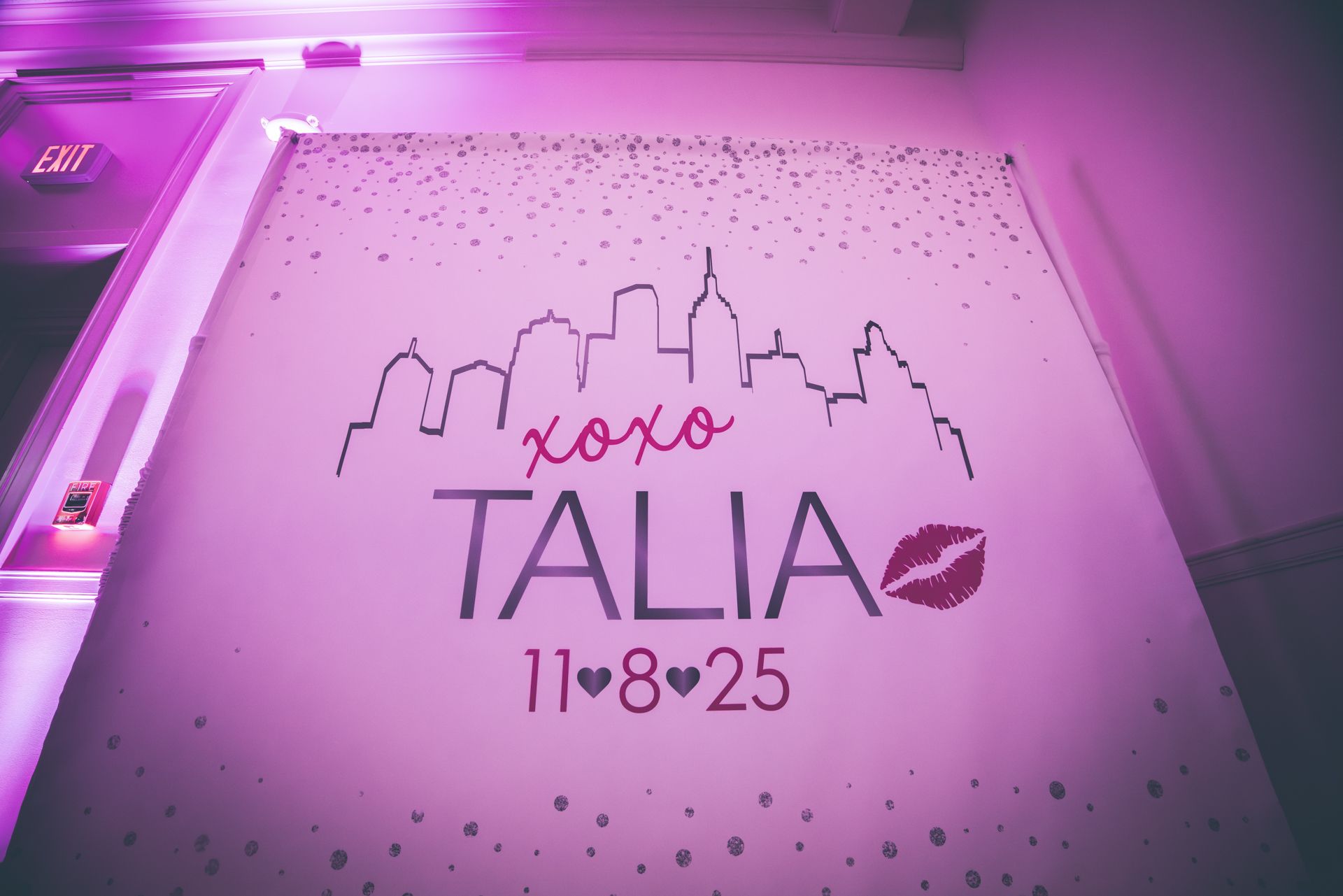 Custom Bat Mitzvah Step and Repeat