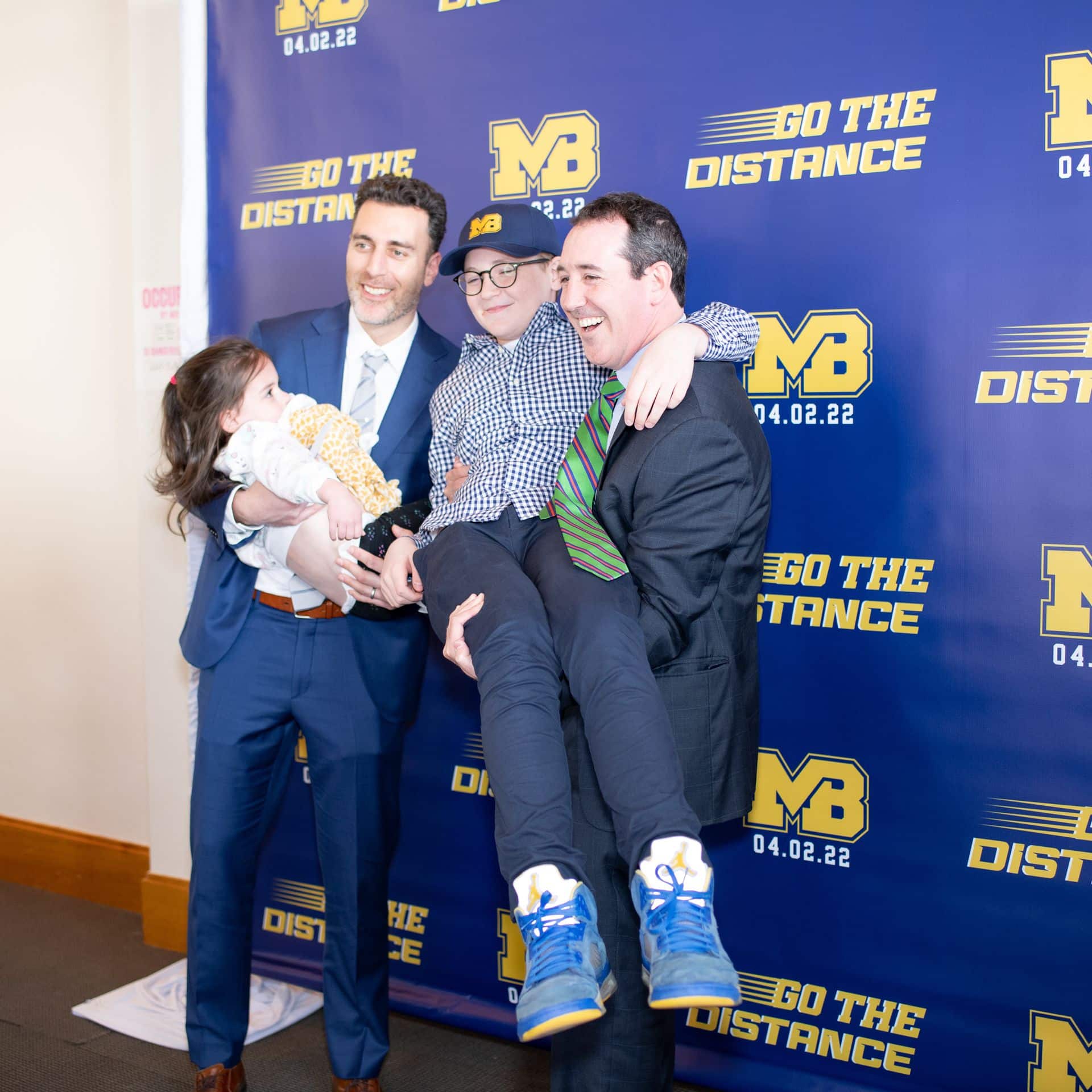 Michigan Themed Logo Backdrop for Sports Themed Bar Mitzvah