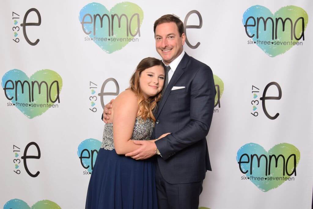 Watercolor Themed Bat Mitzvah Step & Repeat with Custom Logos