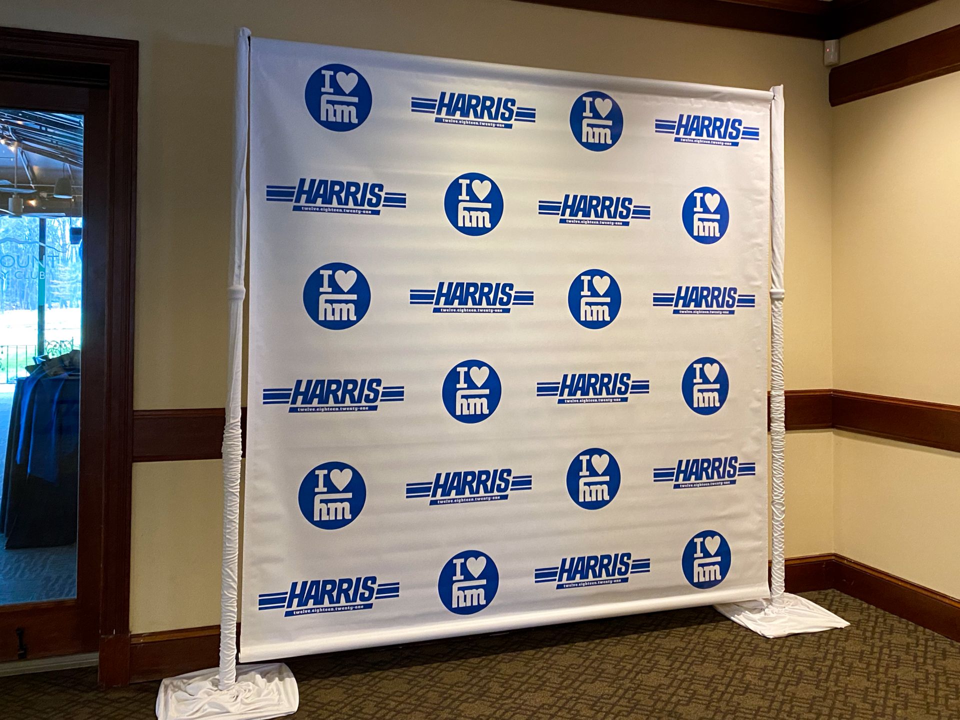Custom Step and Repeat with Logos as Photo Op for Party Decor