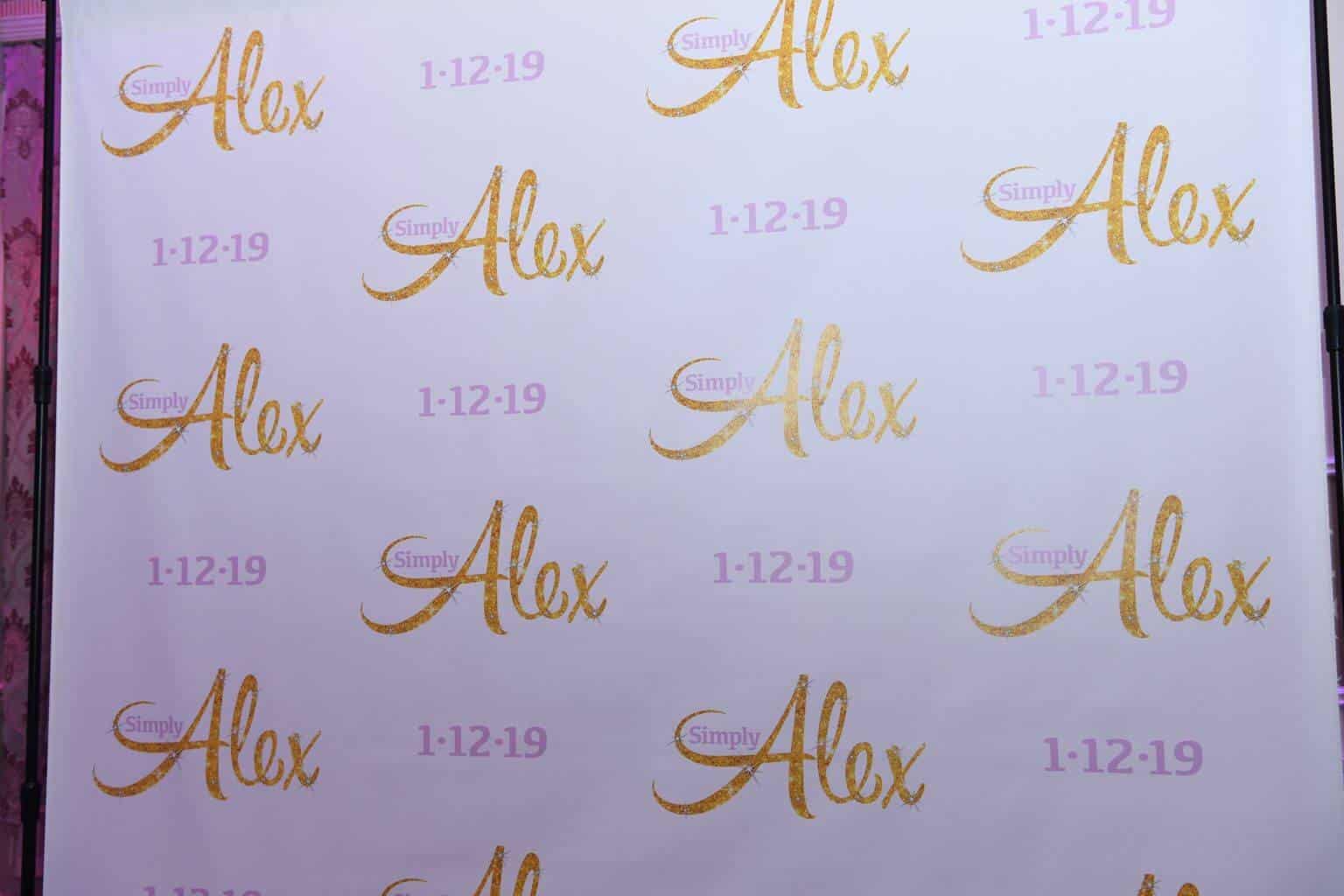 Bat Mitzvah Step and Repeat with Custom Logos
