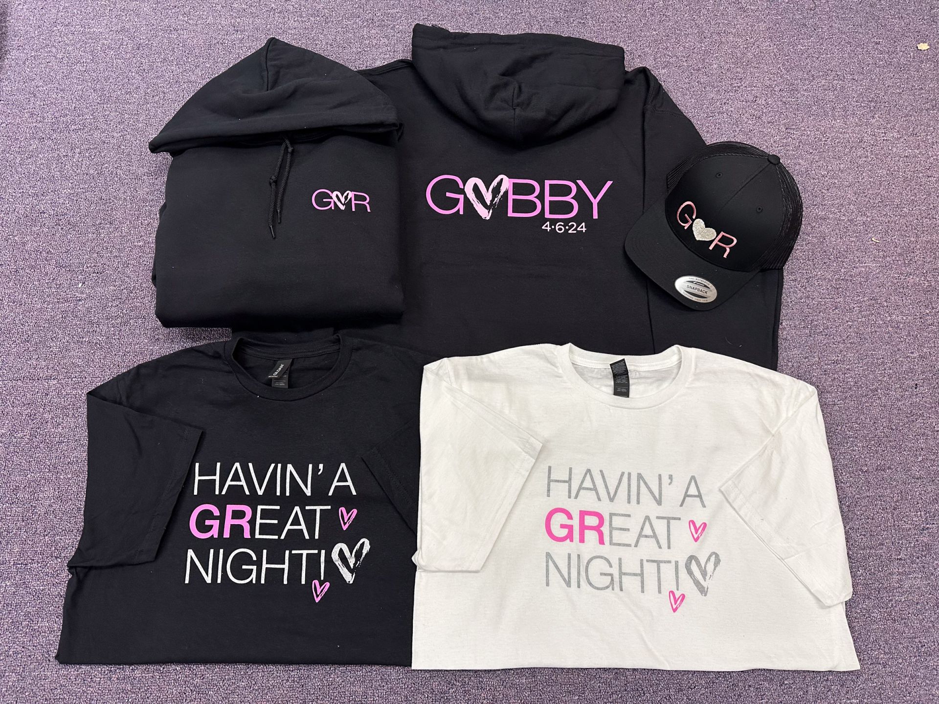 Custom Logo Heart Bat Mitzvah Swag