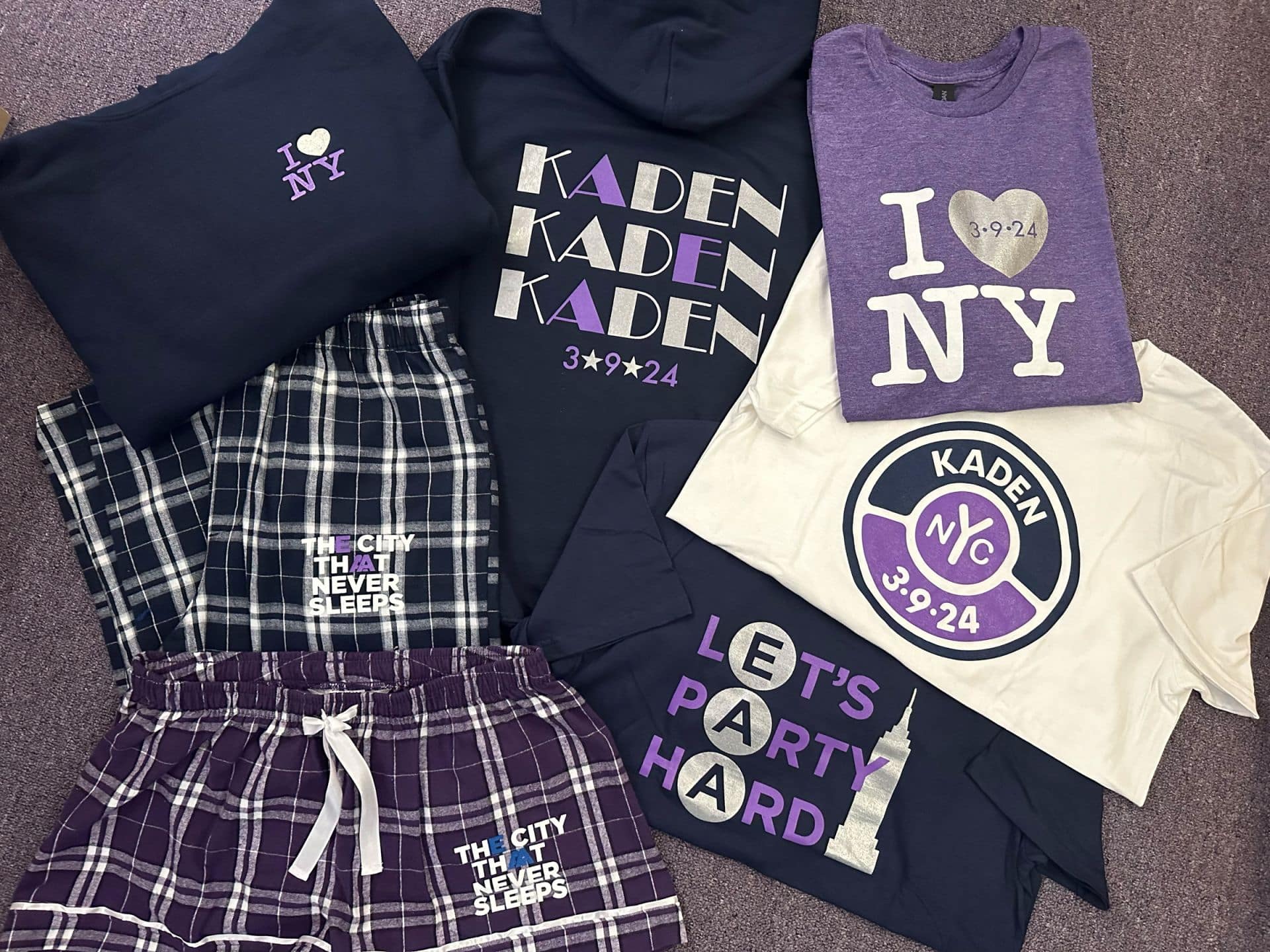 Custom Logo NY Themed Bat Mitzvah Swag