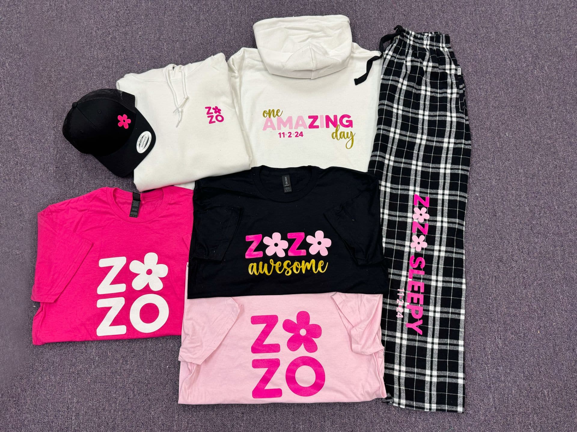 Custom Bat Mitzvah Flower Swag