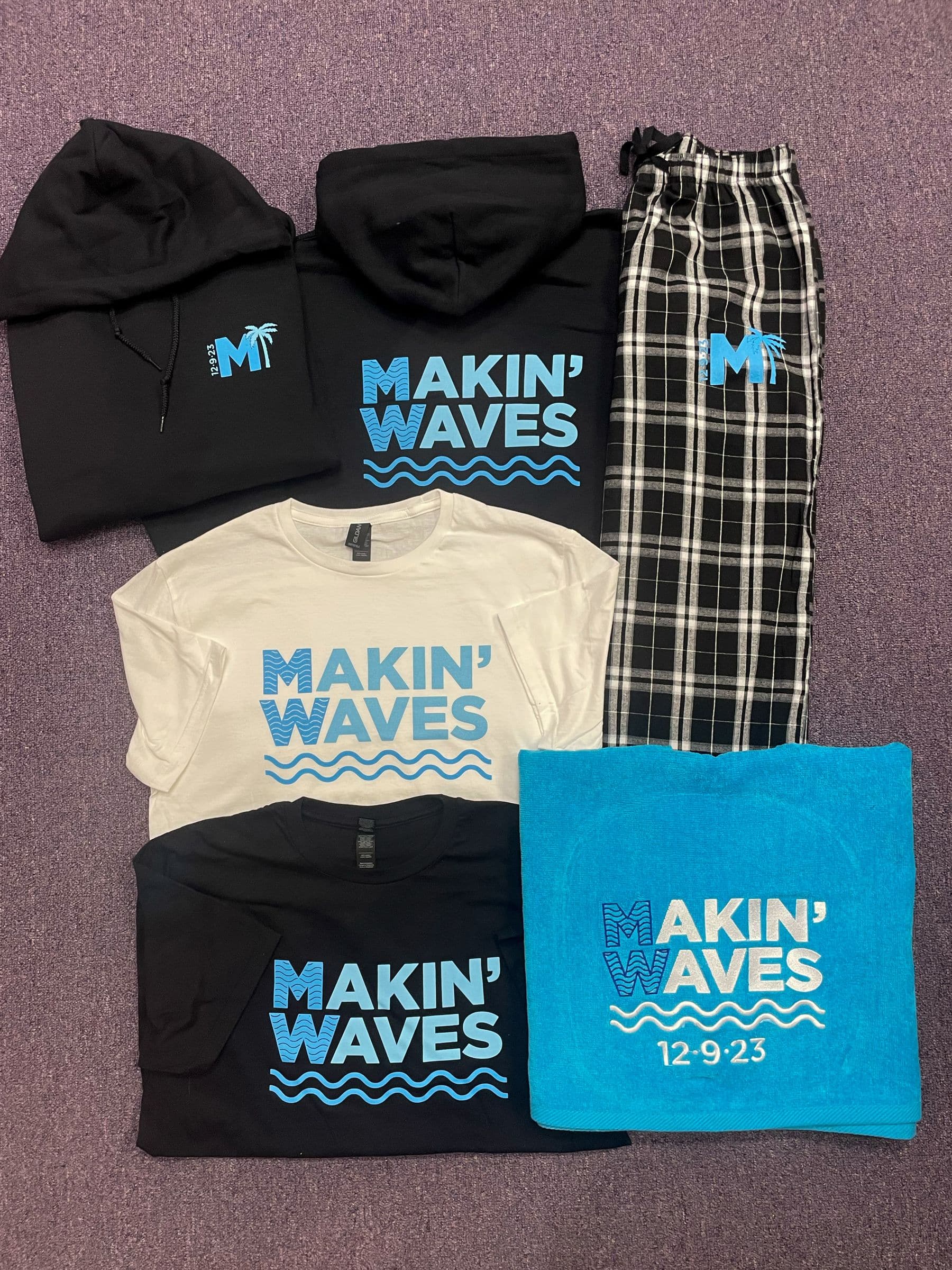 Custom Bat Mitzvah Swag For Beach Themed Party