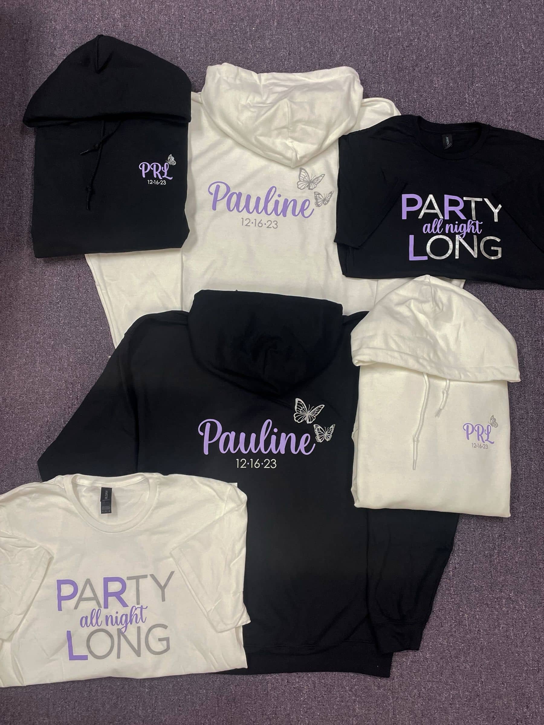 Custom Logo Swag for Butterfly Themed Bat Mitzvah