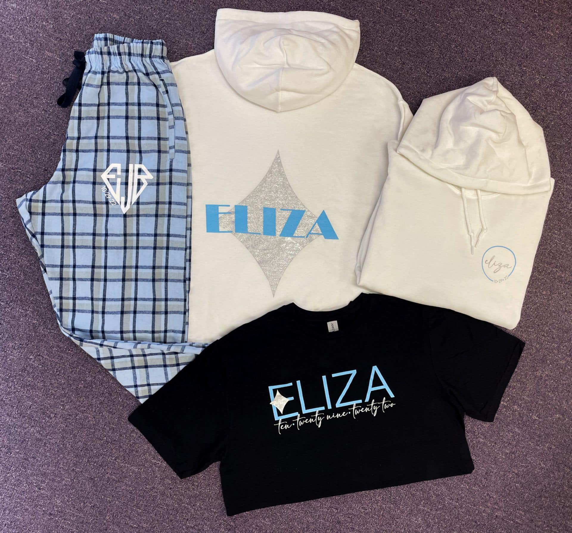 Custom Bat Mitzvah Swag with Diamond Themed Logo