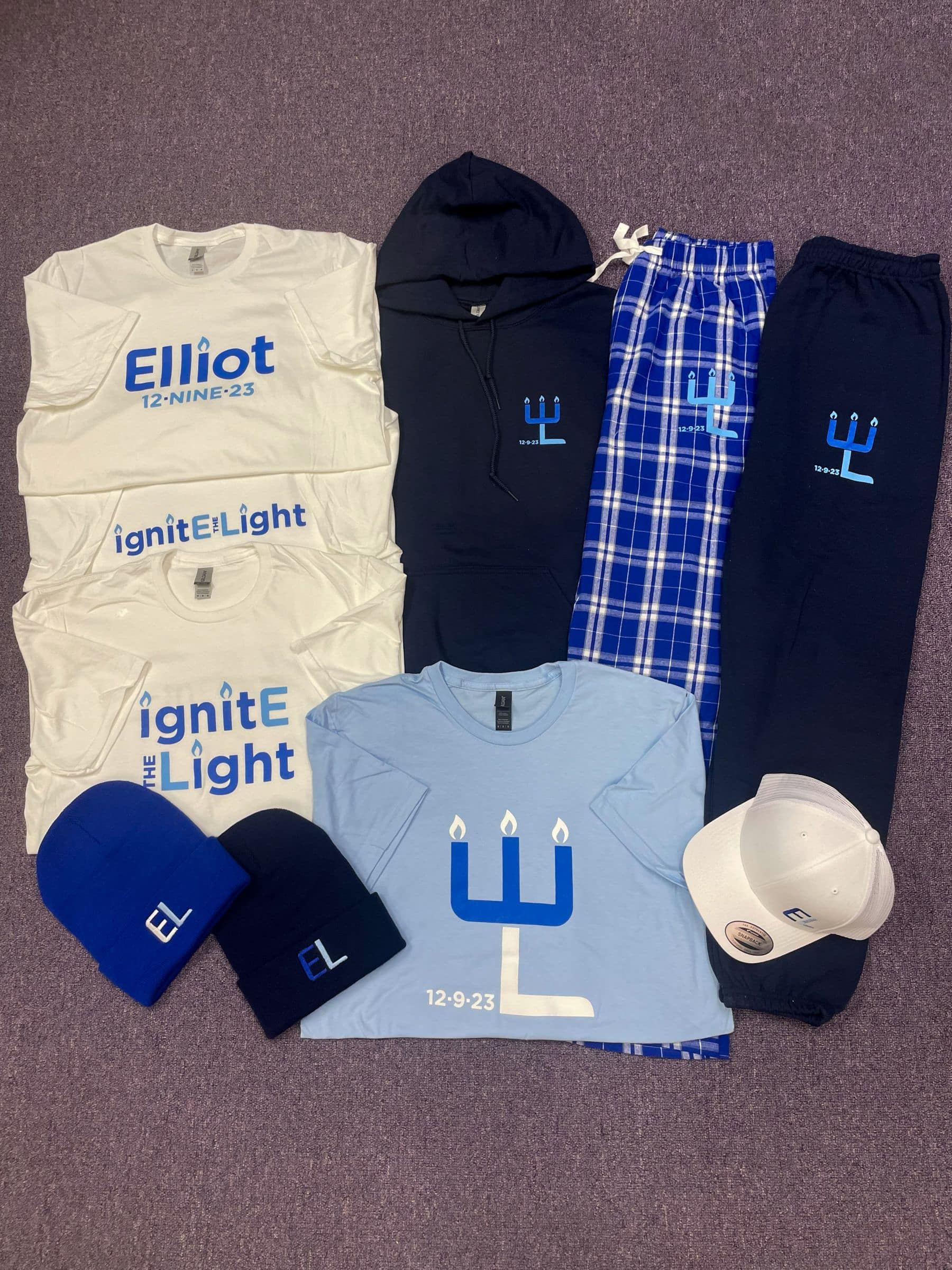 Custom Swag for Chanukah Themed Bar Mitzvah