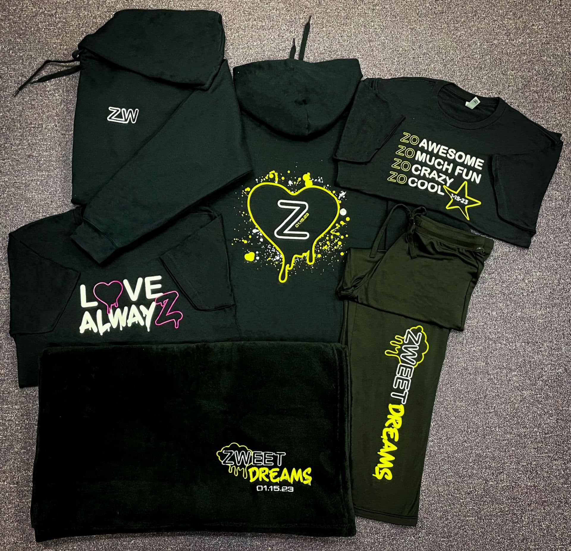 Neon Drippy Swag with Splatter Paint