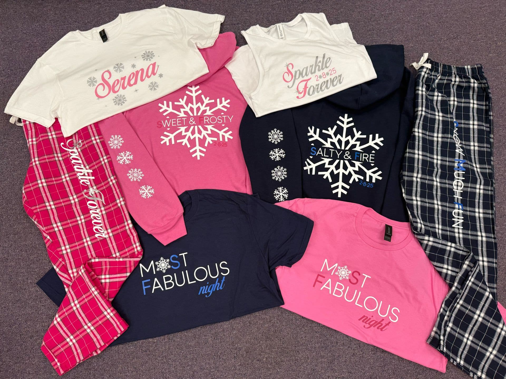 Custom Snowflake Bat Mitzvah Swag