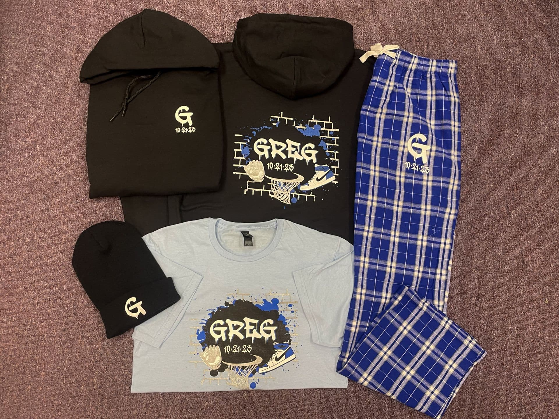 Custom Sports Graffiti Swag for Bar Mitzvah