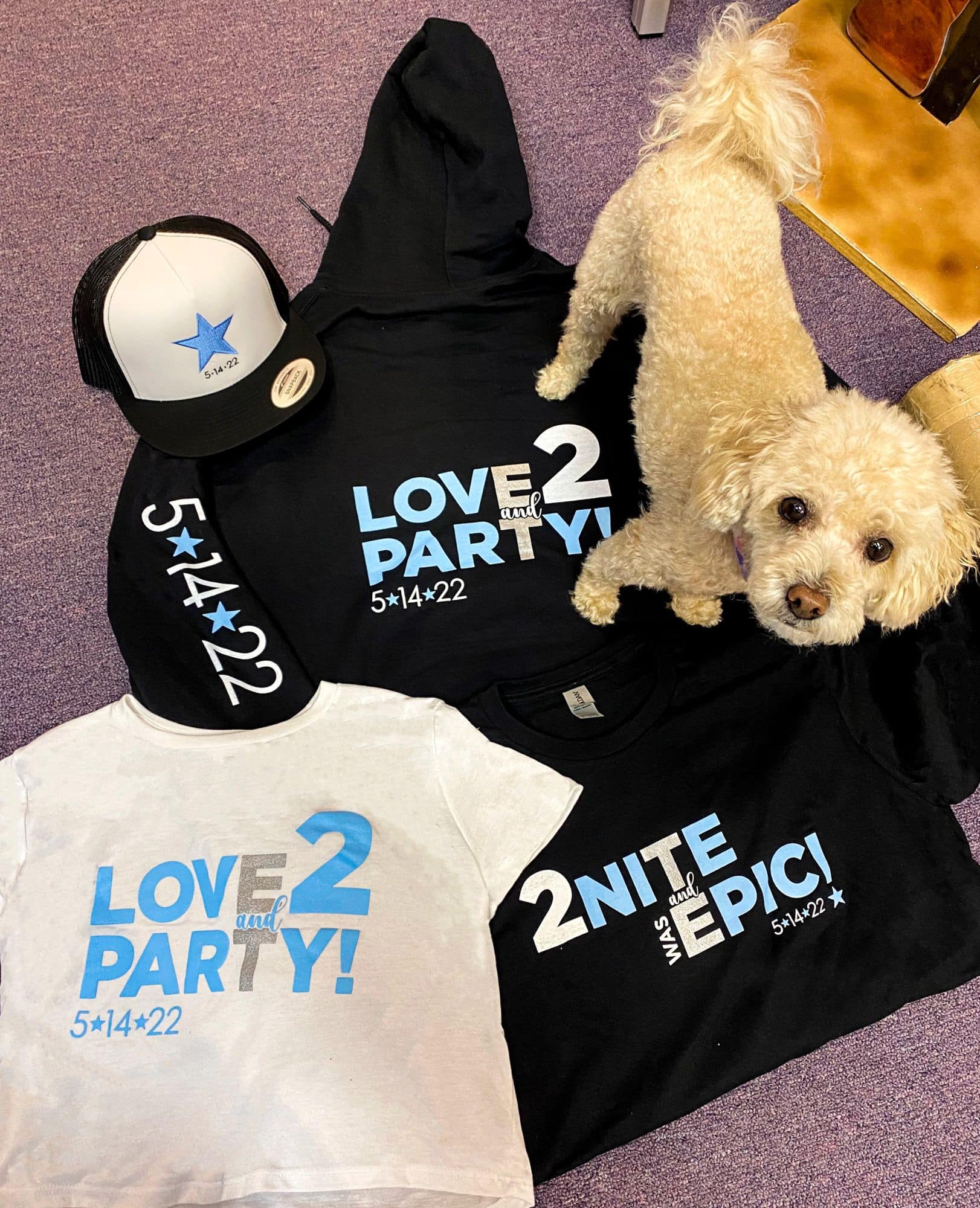 Custom Swag for Twin Girls B'not Mitzvah