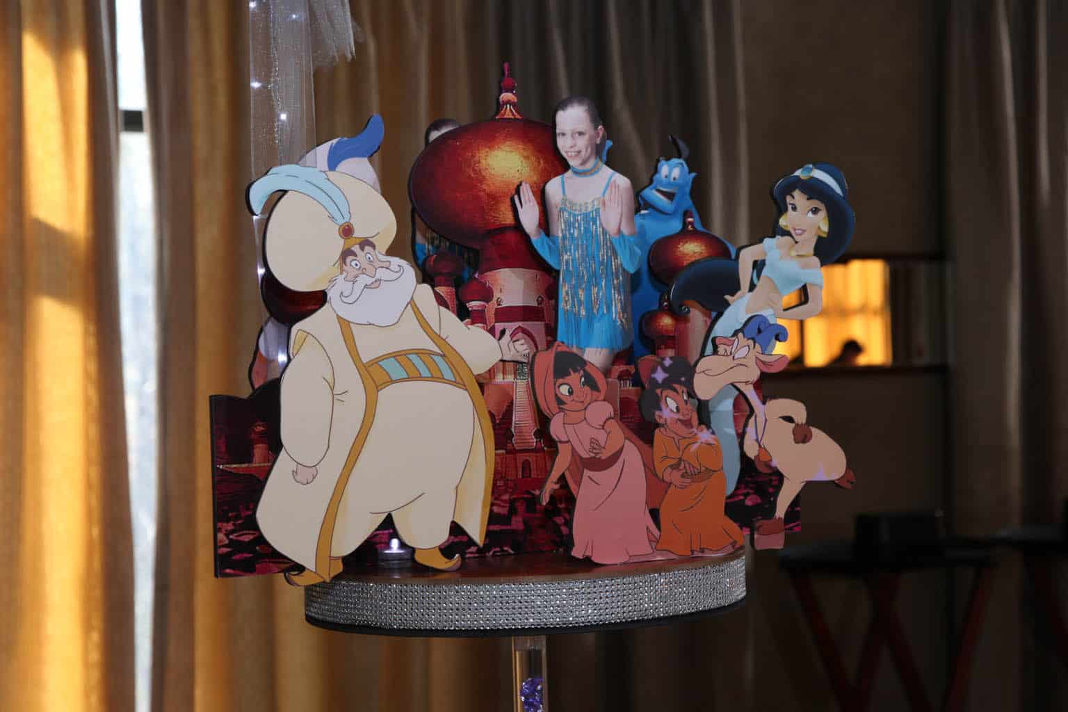 Alladin Dance Themed Diorama Centerpiece