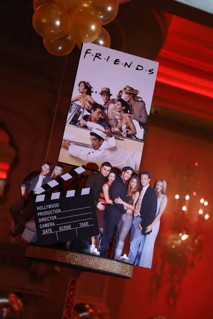 Movie Diorama Centerpiece with Cutout Characters and Clapboard